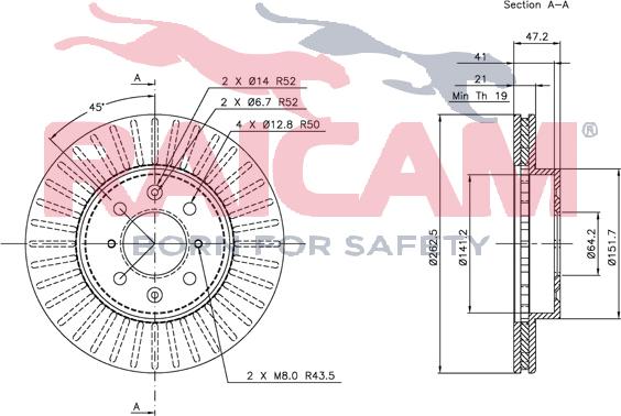 Raicam RD00710 - Bremžu diski www.autospares.lv