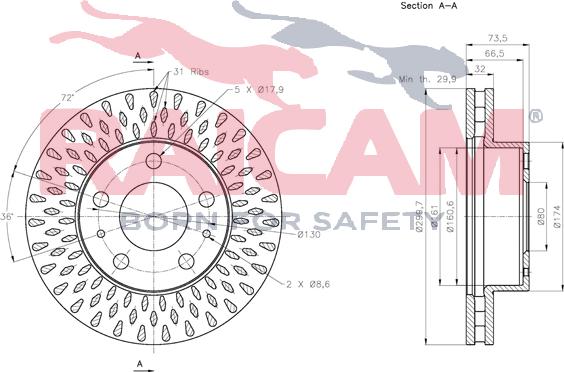 Raicam RD01448 - Bremžu diski www.autospares.lv