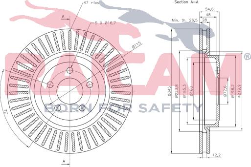 Raicam RD01457 - Bremžu diski www.autospares.lv