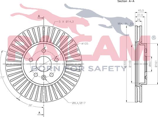 Raicam RD01404 - Bremžu diski www.autospares.lv