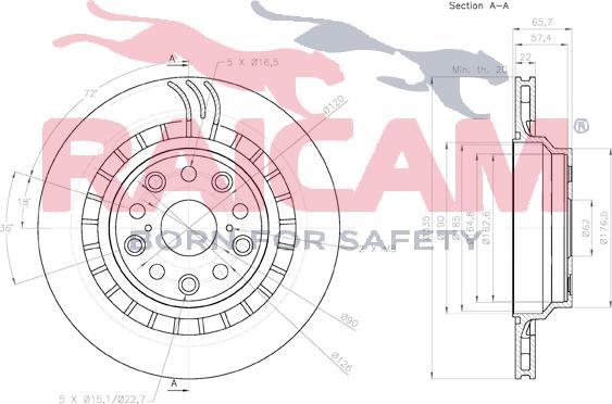 Raicam RD01400 - Bremžu diski www.autospares.lv