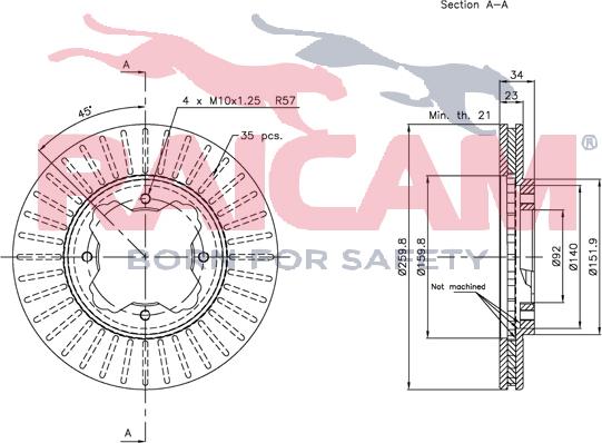 Raicam RD01064 - Bremžu diski www.autospares.lv