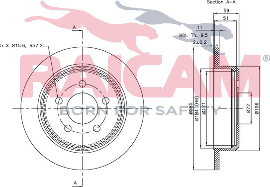 Raicam RD01019 - Bremžu diski www.autospares.lv