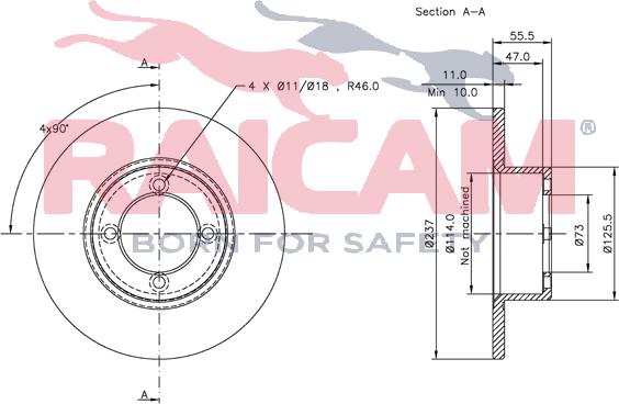 Raicam RD01030 - Bremžu diski www.autospares.lv