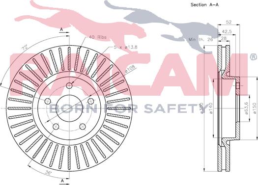 Raicam RD01148 - Bremžu diski autospares.lv