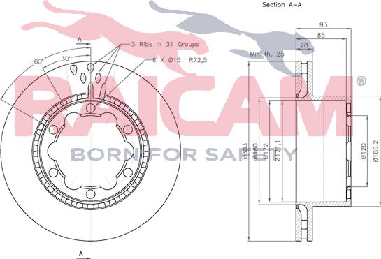 Raicam RD01127 - Bremžu diski www.autospares.lv