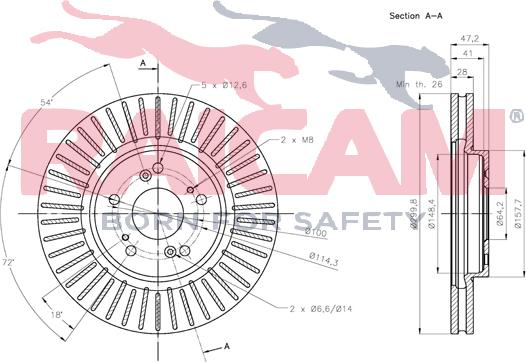 Raicam RD01396 - Bremžu diski www.autospares.lv