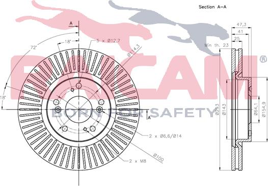 Raicam RD01360 - Bremžu diski www.autospares.lv