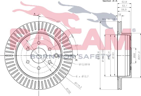 Raicam RD01323 - Bremžu diski autospares.lv