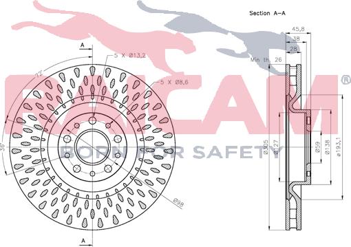 Raicam RD01371 - Bremžu diski www.autospares.lv