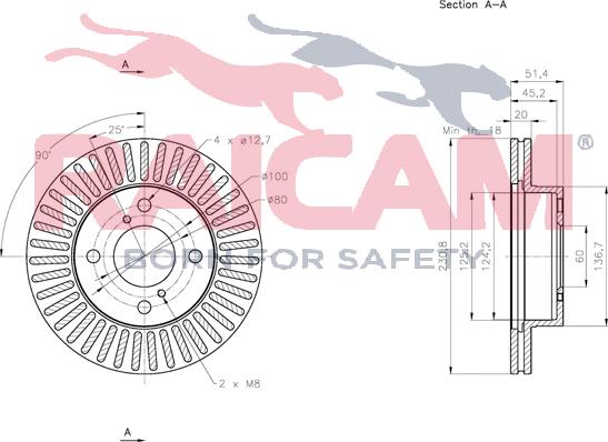 Raicam RD01250 - Bremžu diski www.autospares.lv