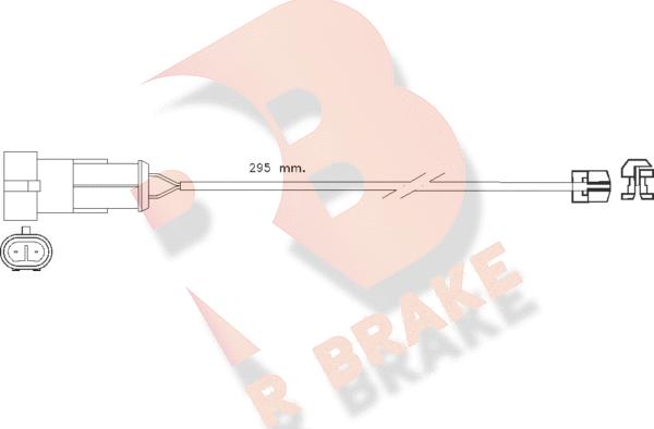 R Brake 610256RB - Indikators, Bremžu uzliku nodilums autospares.lv