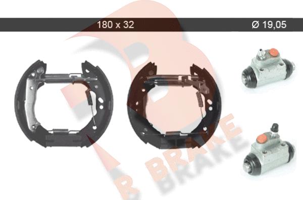 R Brake 79RBKT0096 - Bremžu loku komplekts www.autospares.lv