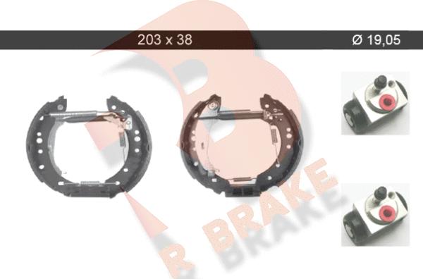 R Brake 79RBKT0092 - Bremžu loku komplekts www.autospares.lv