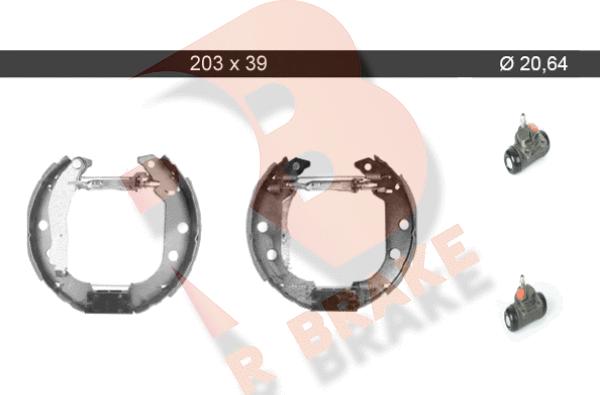 R Brake 79RBKT0049 - Bremžu loku komplekts www.autospares.lv