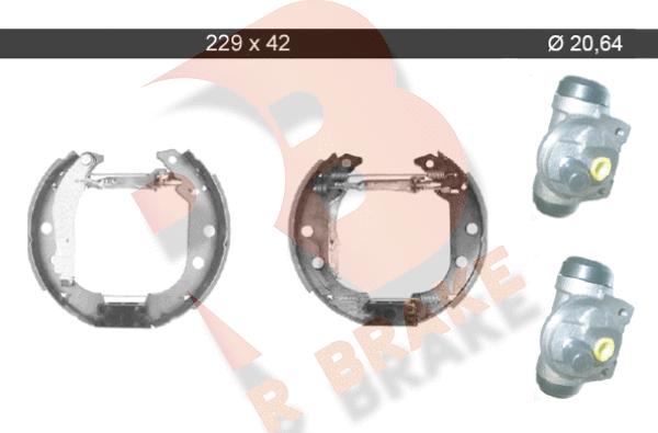 R Brake 79RBKT0046 - Bremžu loku komplekts www.autospares.lv