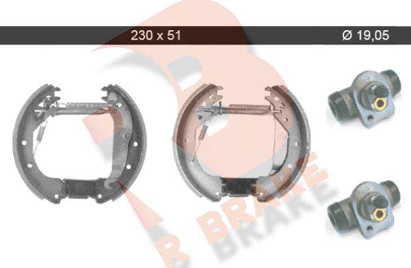 R Brake 79RBKT0040 - Bremžu loku komplekts autospares.lv