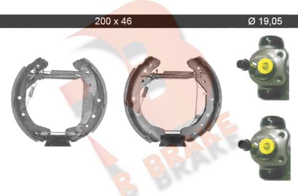 R Brake 79RBKT0042 - Bremžu loku komplekts autospares.lv