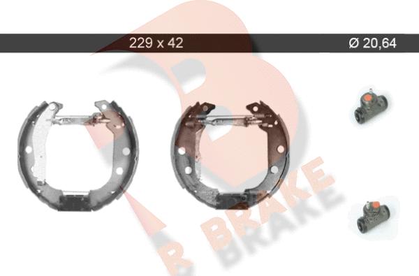 R Brake 79RBKT0047 - Bremžu loku komplekts www.autospares.lv