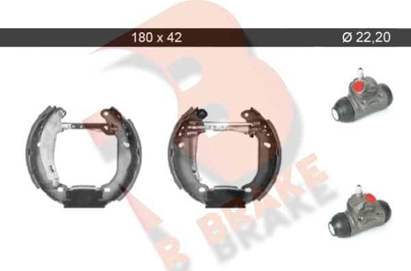 R Brake 79RBKT0056 - Bremžu loku komplekts autospares.lv