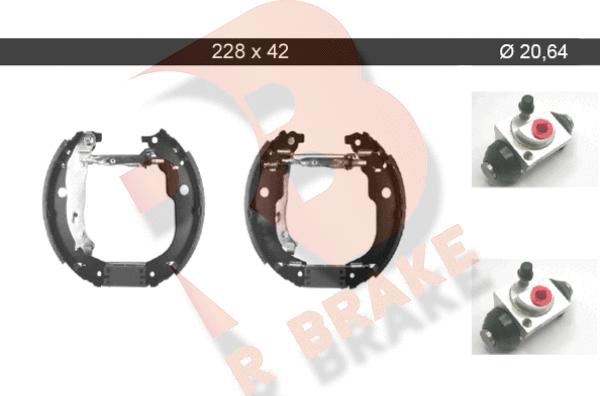 R Brake 79RBKT0069 - Bremžu loku komplekts autospares.lv