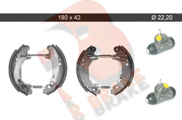 R Brake 79RBKT0065 - Bremžu loku komplekts www.autospares.lv