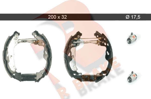 R Brake 79RBKT0008 - Bremžu loku komplekts autospares.lv