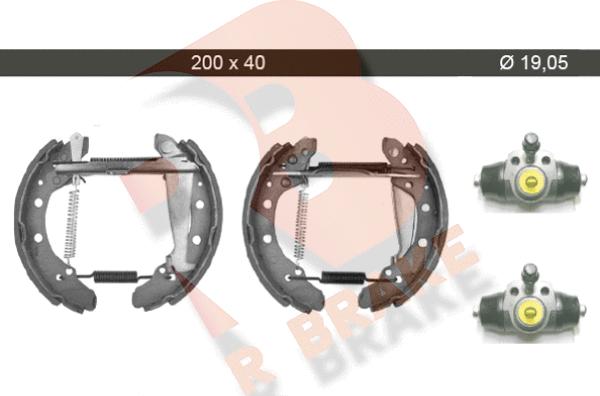 R Brake 79RBKT0003 - Bremžu loku komplekts autospares.lv