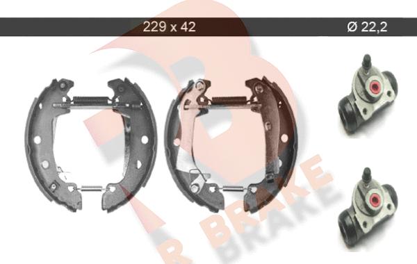 R Brake 79RBKT0016 - Bremžu loku komplekts www.autospares.lv