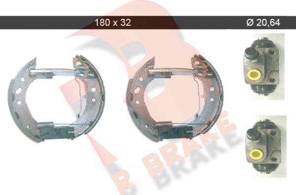 R Brake 79RBKT0031 - Bremžu loku komplekts autospares.lv