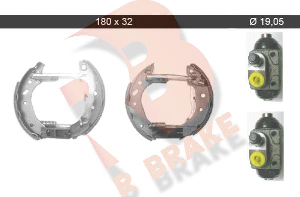 R Brake 79RBKT0025 - Bremžu loku komplekts autospares.lv