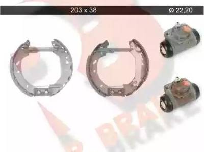 R Brake 79RBKT0021 - Bremžu loku komplekts autospares.lv