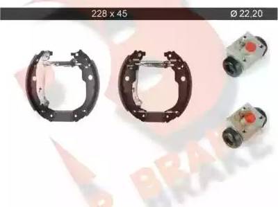 R Brake 79RBKT0022 - Bremžu loku komplekts autospares.lv