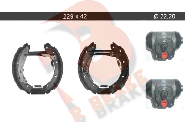 R Brake 79RBKT0071 - Bremžu loku komplekts autospares.lv