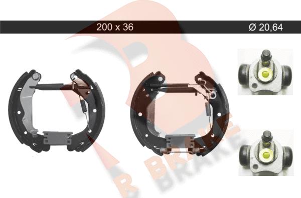 R Brake 79RBKT0141 - Bremžu loku komplekts www.autospares.lv