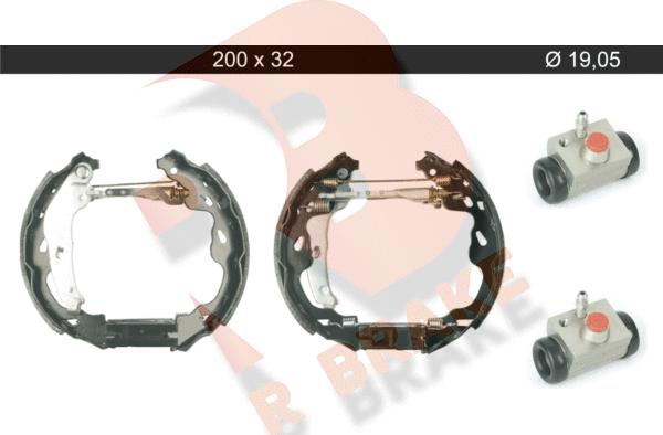 R Brake 79RBKT0109 - Bremžu loku komplekts autospares.lv