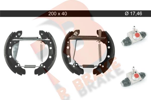 R Brake 79RBKT0105 - Bremžu loku komplekts autospares.lv