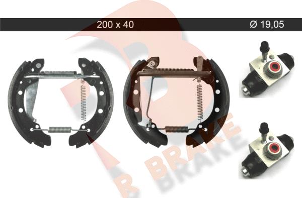 R Brake 79RBKT0106 - Bremžu loku komplekts autospares.lv