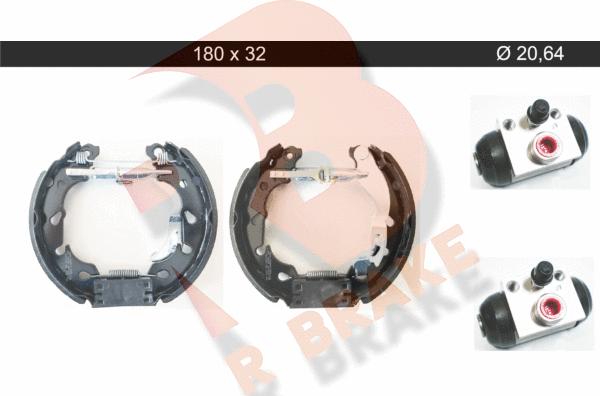 R Brake 79RBKT0114 - Bremžu loku komplekts autospares.lv