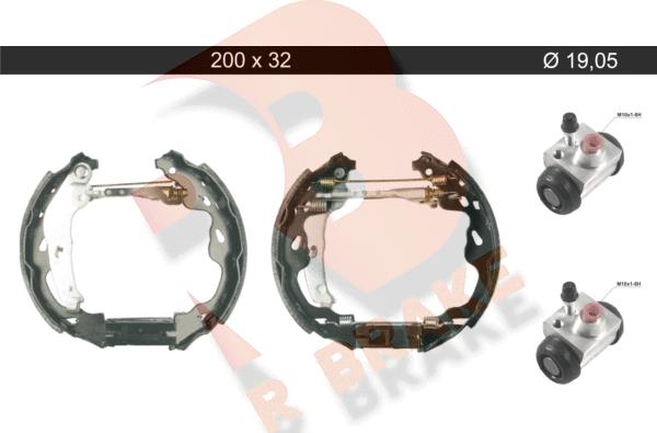 R Brake 79RBKT0110 - Bremžu loku komplekts autospares.lv