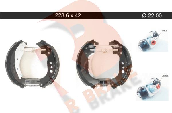 R Brake 79RBKT0136 - Bremžu loku komplekts autospares.lv