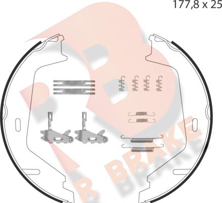 R Brake 79RBPB4024 - Bremžu loku kompl., Stāvbremze www.autospares.lv