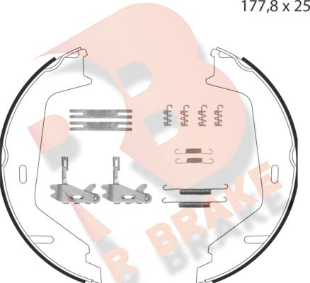 R Brake 79RBPB4025 - Bremžu loku kompl., Stāvbremze www.autospares.lv