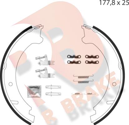 R Brake 79RBPB4023 - Bremžu loku kompl., Stāvbremze www.autospares.lv