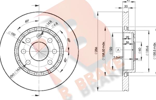 R Brake 78RBD29046 - Bremžu diski autospares.lv