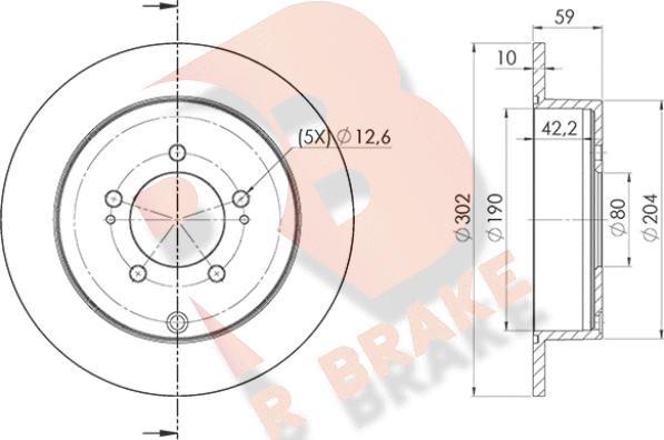 R Brake 78RBD24650 - Bremžu diski www.autospares.lv