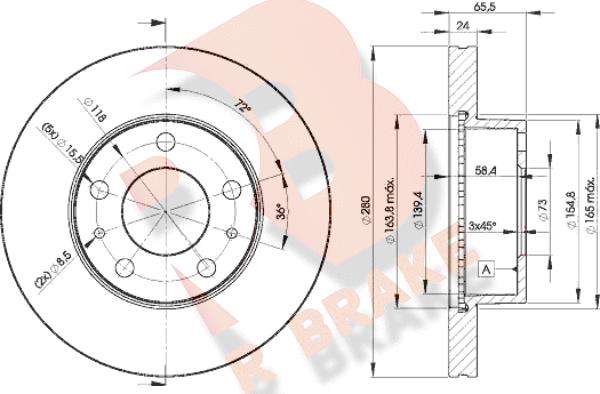 R Brake 78RBD24681 - Brake Disc www.autospares.lv