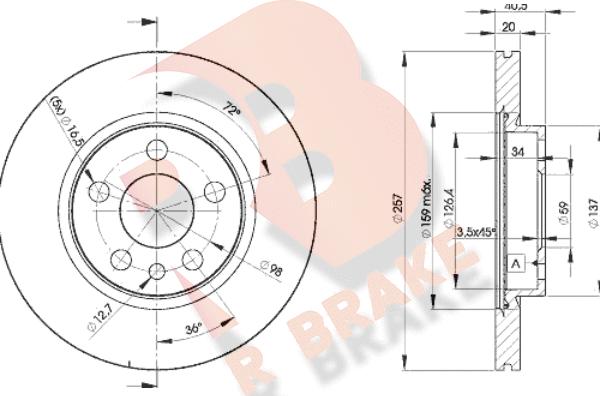 R Brake 78RBD24683 - Brake Disc www.autospares.lv