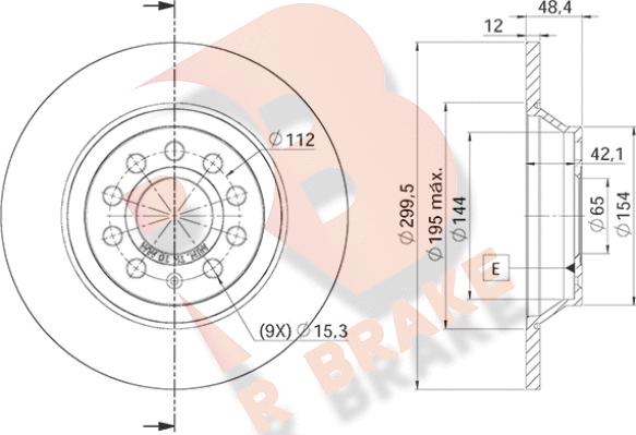 R Brake 78RBD25642 - Тормозной диск www.autospares.lv