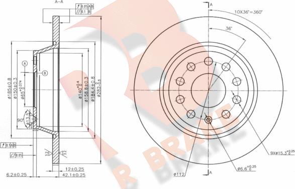 R Brake 78RBD25619 - Brake Disc www.autospares.lv